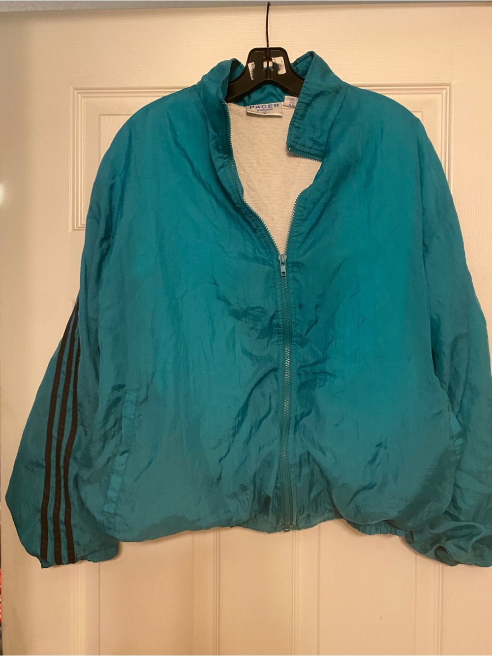 Vintage Teal Windbreaker Jacket - pacer large